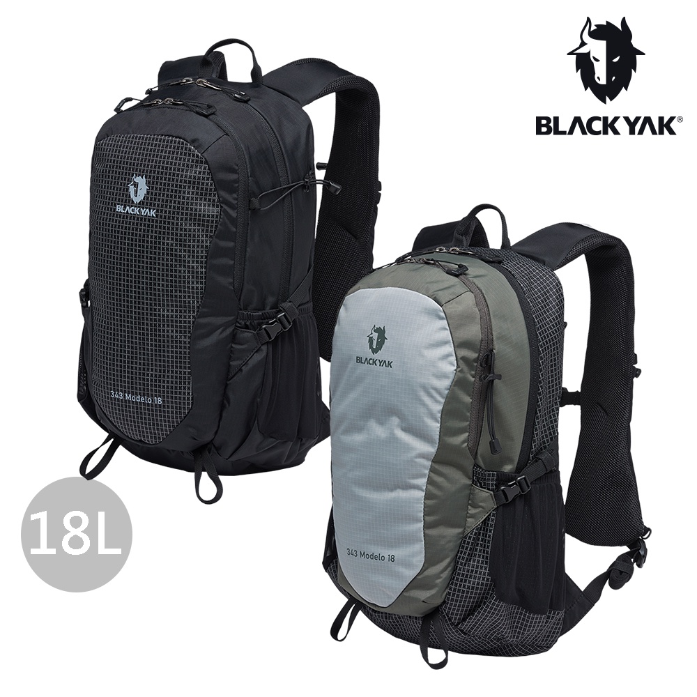 【BLACKYAK】343 MODELO 18L登山背包 (橄綠/黑色)-四季 登山包 後背包│BYBB2NBF06