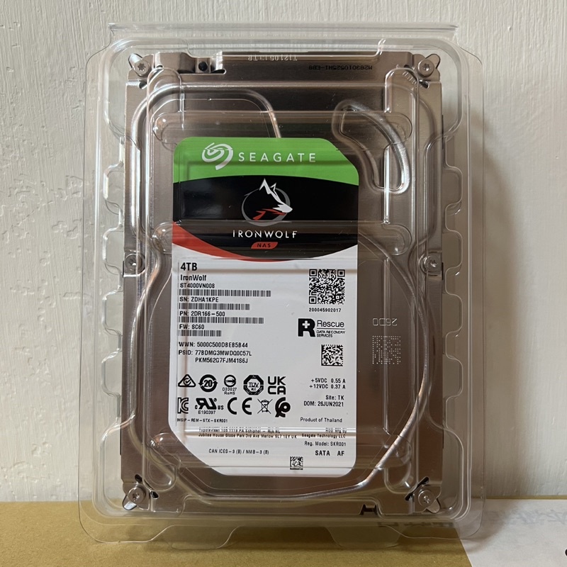 「全新未拆」Seagate 希捷 4TB 3.5吋NAS硬碟  新梭魚【IronWolf】那嘶狼 ST4000VN008