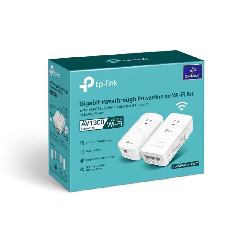 TP-Link AV1300 Powerline WiFi Fi電力線網路橋接器雙包組 特斯拉電動車地下室無線網路