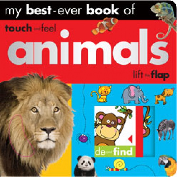 My Best-Ever Book of Animals (touch-feel & Lift-flap)(硬頁書)/Make Believe Ideas【禮筑外文書店】