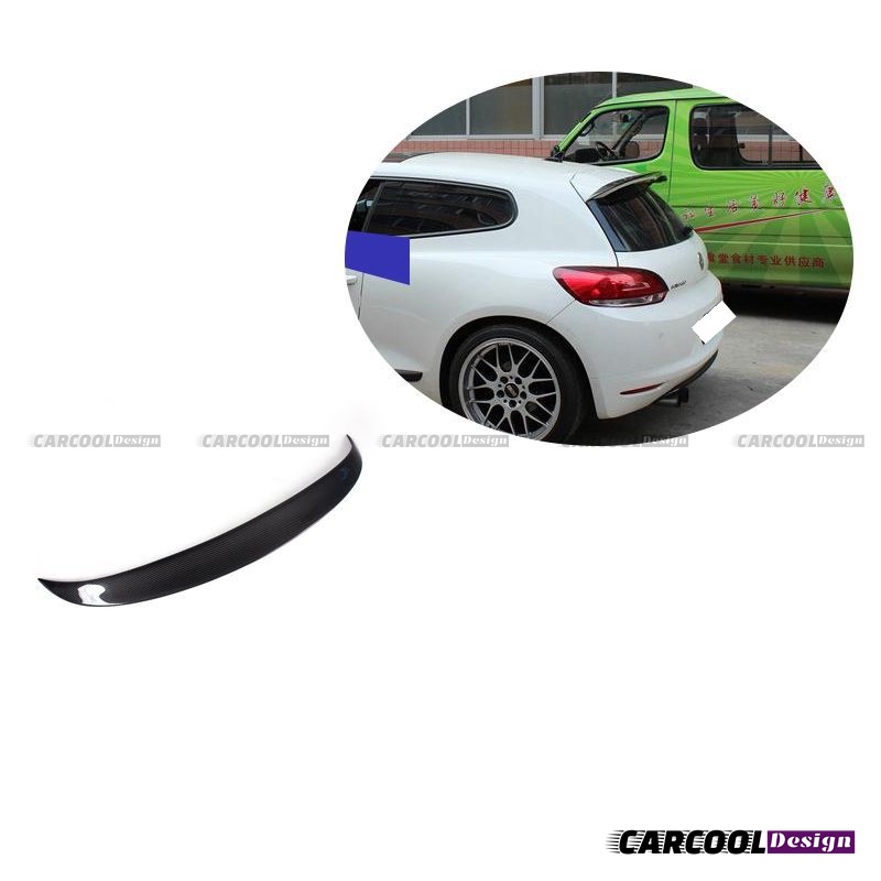 （全台可安裝）VW福斯尚酷 升級高品質碳纖維小尾翼（加裝尾翼）汽車定風翼擾流尾部裝飾