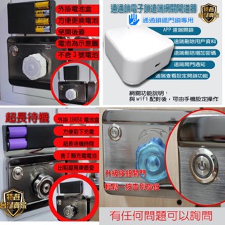 公寓指紋鎖 老式鐵門鎖 指紋鎖 電子鎖 APP密碼鑰匙 塗鴨 TUYA 通通鎖 白鐵指紋鎖 鐵門指紋鎖 喇叭鎖 擴充配件