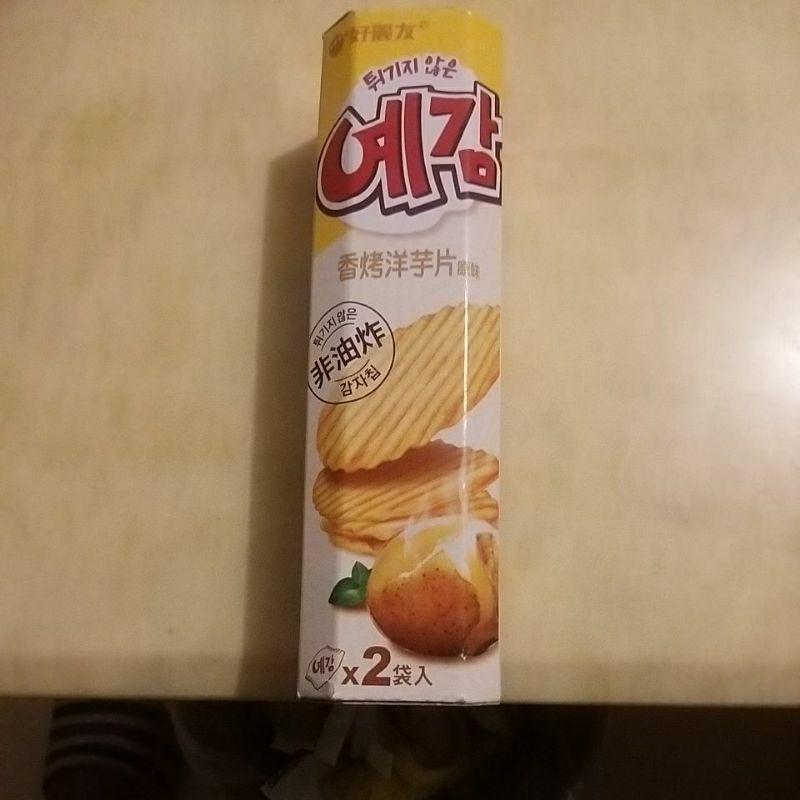 我最便宜 韓國好麗友 預感香烤洋芋片-原味（ 非油炸 ）64克 ( 2入 ）