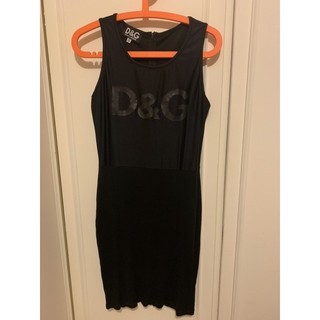 【二手真品】D&G / Dolce Gabbana黑色洋裝/連衣裙