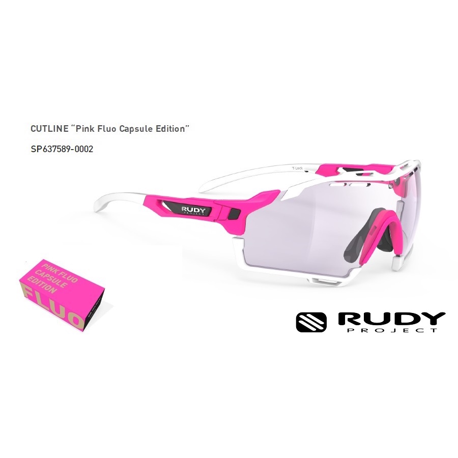 🌟正品🌟義大利 Rudy Project Cutline PINK FLUO 變色粉紅限量款運動型太陽眼鏡 12期零利率