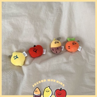 95point✈現貨/預購✈ 韓國 Second Morning 迷你吊飾 檸檬／蘋果／地瓜／胡蘿蔔 鑰匙圈 造型吊飾