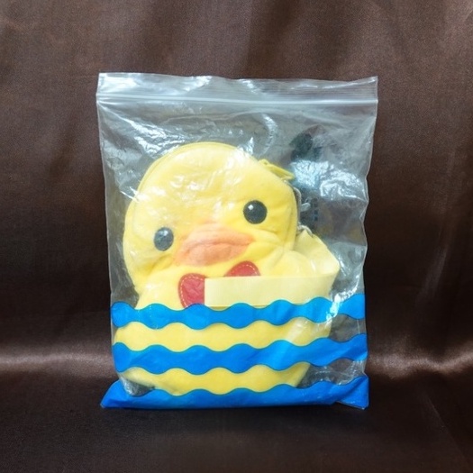 正版 Mini Ducky Bag 麗嬰國際 黃色 小鴨 絨毛 零錢包 拉鍊 小物 收納 小包 - 全新未拆