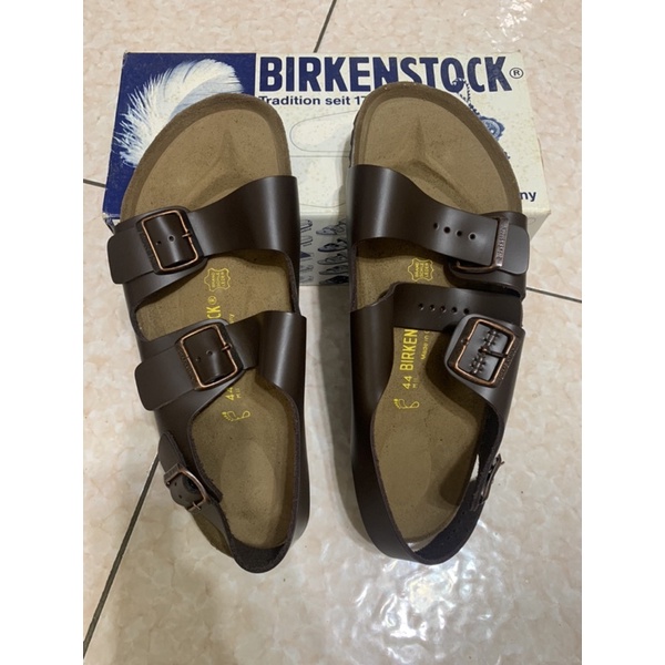 勃肯 Birkenstock 經典Milano全新男涼鞋  Dark brown US11 EUR 44