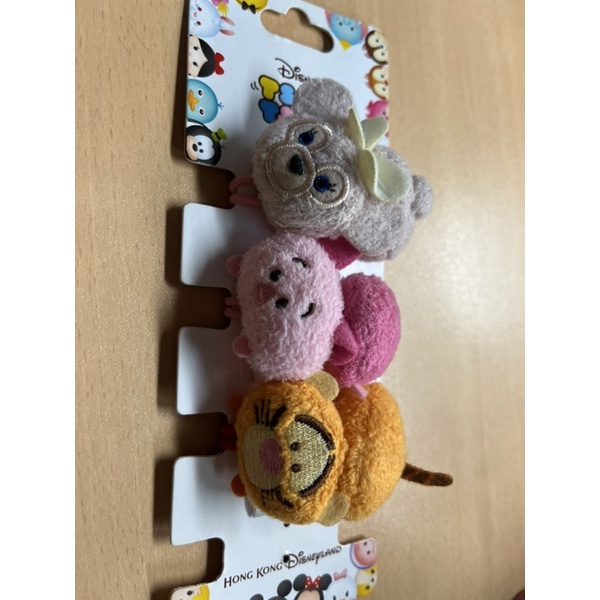 香港 迪士尼 髮圈 正版 tsum tsum 雪莉玫 小熊維尼 小豬 跳跳虎 髮圈 髮飾 達菲 史黛拉