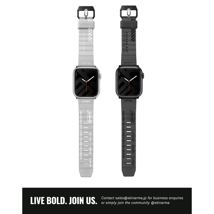 SKINARMA Shokku Apple Watch 街頭款矽膠錶帶 44/45/49mm 共用款-現貨