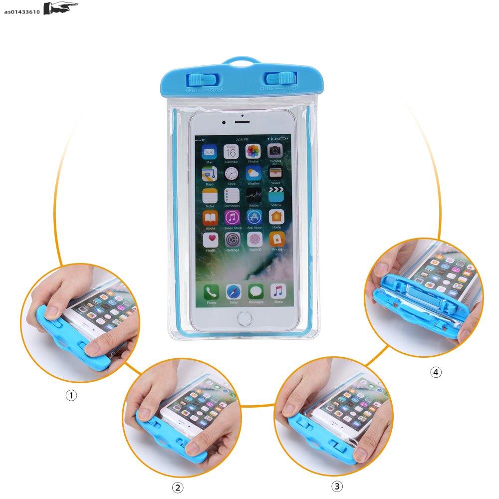 Spot touch screen clip phone waterproof bag outdoor pvc tran