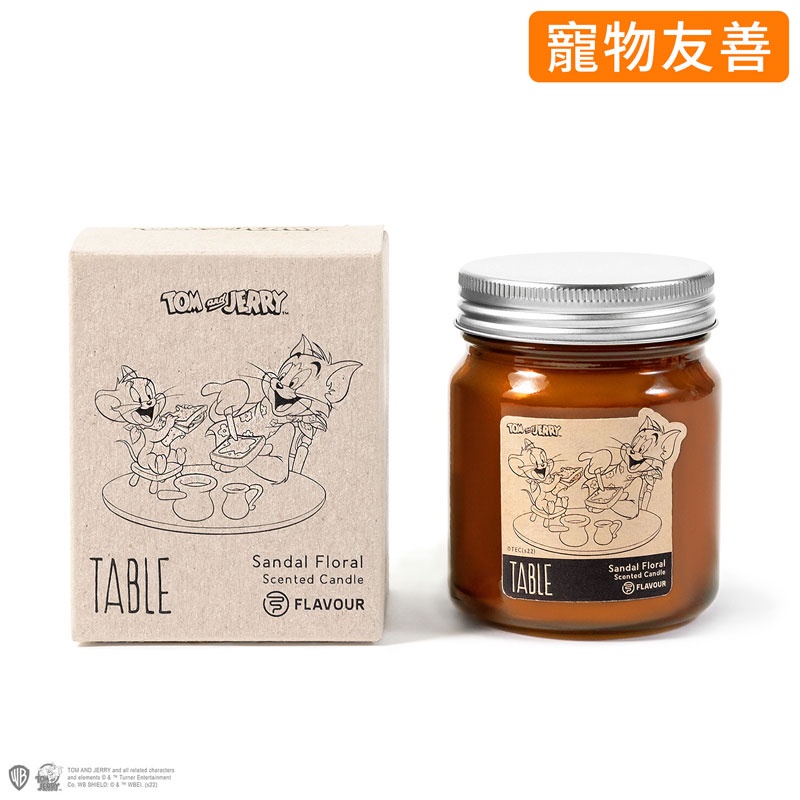 【FLAVOUR x TOM & JERRY 香氛蠟燭】TABLE 檀木花香調 香氛蠟燭 (150g) 化學原宿