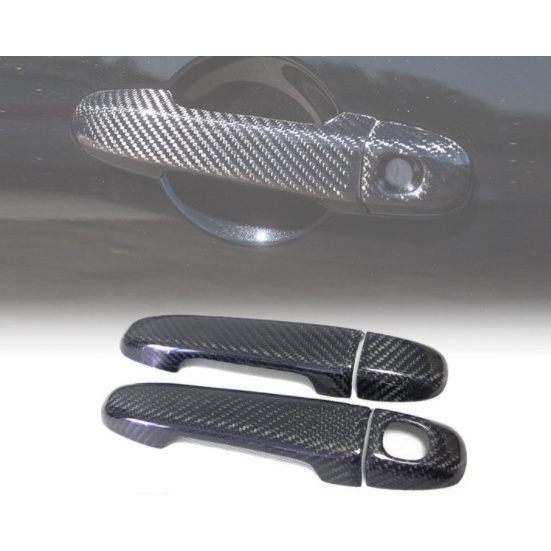 適用豐田FT GT86 速霸陸 BRZ 高品質碳纖維外門把手貼件 車門拉手蓋加裝