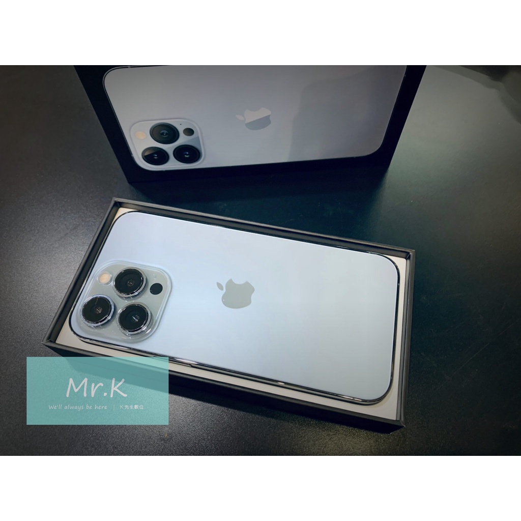 【K先生認證福利機】iPhone13 Pro 6.1吋 128G 天峰藍 9成8新 全新電池100% 機況佳 CP值