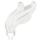Lego 樂高 白色 人偶 火焰 羽毛 帽子 頭飾 White Feather Flame 64647 6289366