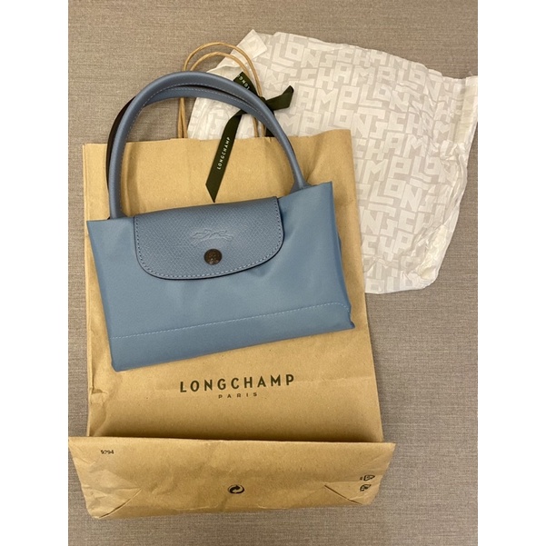 全新 Longchamp LE PLIAGE GREEN 手提包 M - 藍色