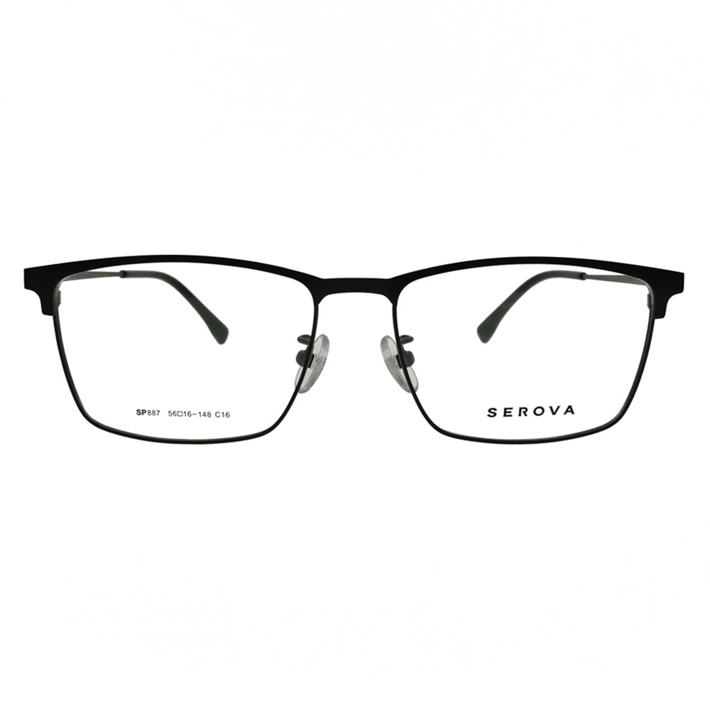 SEROVA 光學眼鏡 SP887 C16 輕盈眉方框 眼鏡 - 金橘眼鏡