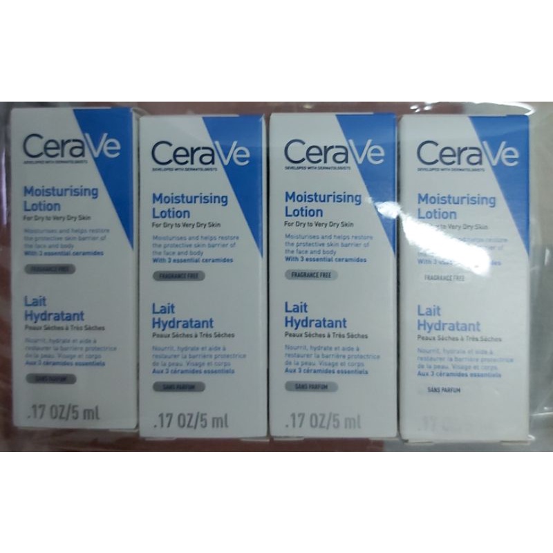 《全新》 CeraVe  適樂膚   長效清爽保濕乳  5ml  (公司貨附中文標示)