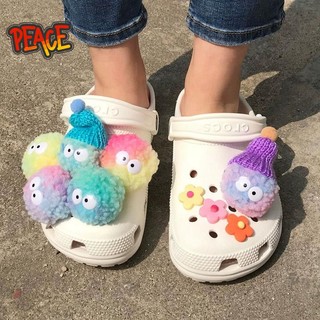 原色部落👟mkop crocs毛球帶帽洞洞鞋配飾鞋花扣小紅書diy可愛配件裝飾鞋釦