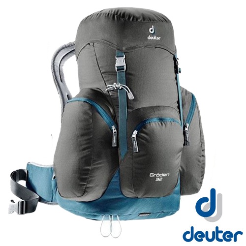 【德國 Deuter】GRODEN 32 網架直立式透氣背包32L.登山健行背包.旅行背包_咖啡/藍_3430316