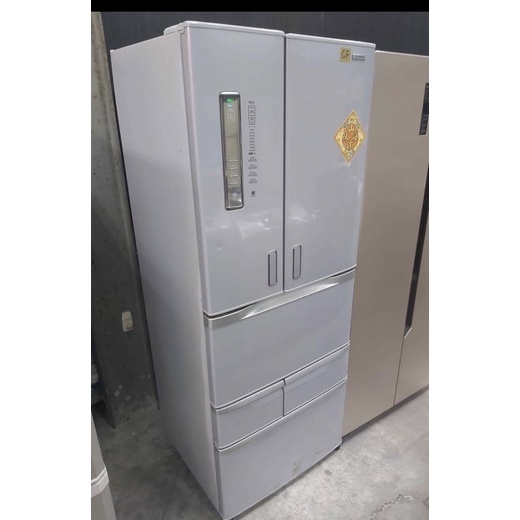 日本原裝二手中古東芝501公升6門變頻冰箱，高級銀色，可以製冰，型號GR-D50FTT，保固3個月