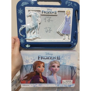 Frozen(二手）2冰雪奇緣磁性畫板 故事書 畫畫教學