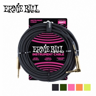 ERNIE BALL CABLE BRAIDED SA IL頭 3米 多色款【敦煌樂器】