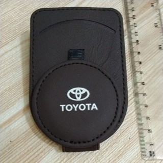 全新 現貨 Toyota 豐田 汽車 車用 萬用 磁吸 眼鏡架 卡片夾 遮陽板 皮革 夾 強磁 手機 吸附 門板 可夾
