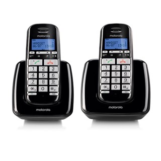 Motorola S3002 黑-大字鍵DECT無線雙機 1Set臺【家樂福】
