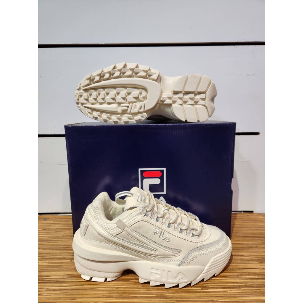 【清大億鴻】FILA DISRUPTOR II EXP 女鞋 老爹鞋 鋸齒鞋 休閒鞋 流沙色5C609W-100