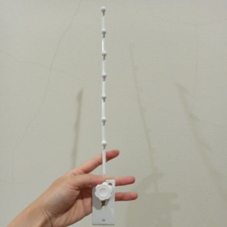 ［二手］曬衣架5件組 可調整式曬衣桿（純白）2支+折疊式大型曬衣架（藍白）1支+絲巾圈圈掛架2支 不拆售