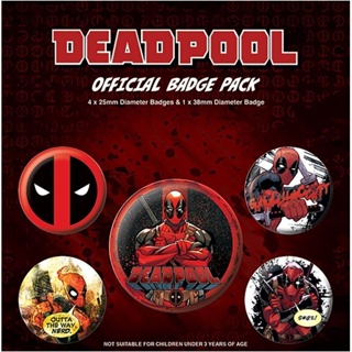 【漫威】漫畫風死侍徽章組/Deadpool