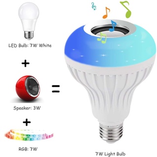 12W LED MUSIC BULB Bluetooth LED light lamp speaker E27 7W l