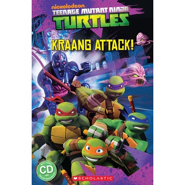 Teenage Mutant Ninja Turtles: Kraang Attack! (1平裝+1CD)(有聲書)/Fiona Davis Popcorn ELT Readers Level 2 【禮筑外文書店】