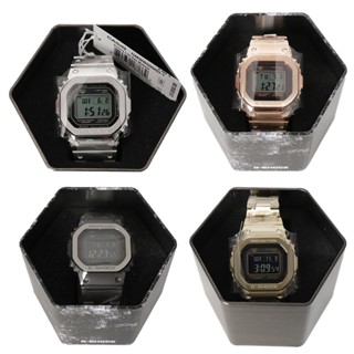 G-Shock Casio 公司貨正品 GMW-B5000 全金屬 不鏽鋼 太陽能 電波錶 銀 黑 玫瑰金【高冠國際】