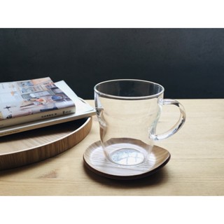 (現貨)日本製東洋佐佐木 透明玻璃耐熱馬克杯 冰熱兩用 玻璃咖啡杯 玻璃杯 330ml 水杯 茶杯