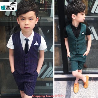 【新品熱賣】男童套裝花童禮服畢業拍照綠色紫色男童馬甲套裝畢業典禮拍照男童禮服婚禮花童演出禮服男童拍照禮服 男童馬甲套裝