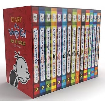 Diary of a Wimpy Kid Box of Books 1-14 (共14本平裝本)/Jeff Kinney【禮筑外文書店】