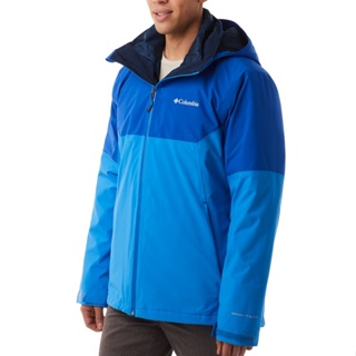 【Columbia】UWE15200 男款 兩件式OT防水羽絨保暖外套 藍 三合一外套