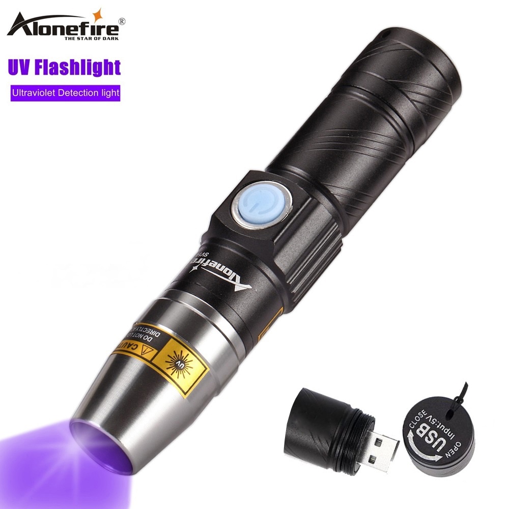 Alonefire SV14 便攜式紫外線手電筒 365nm 迷你紫光戶外防水熒光驗鈔燈
