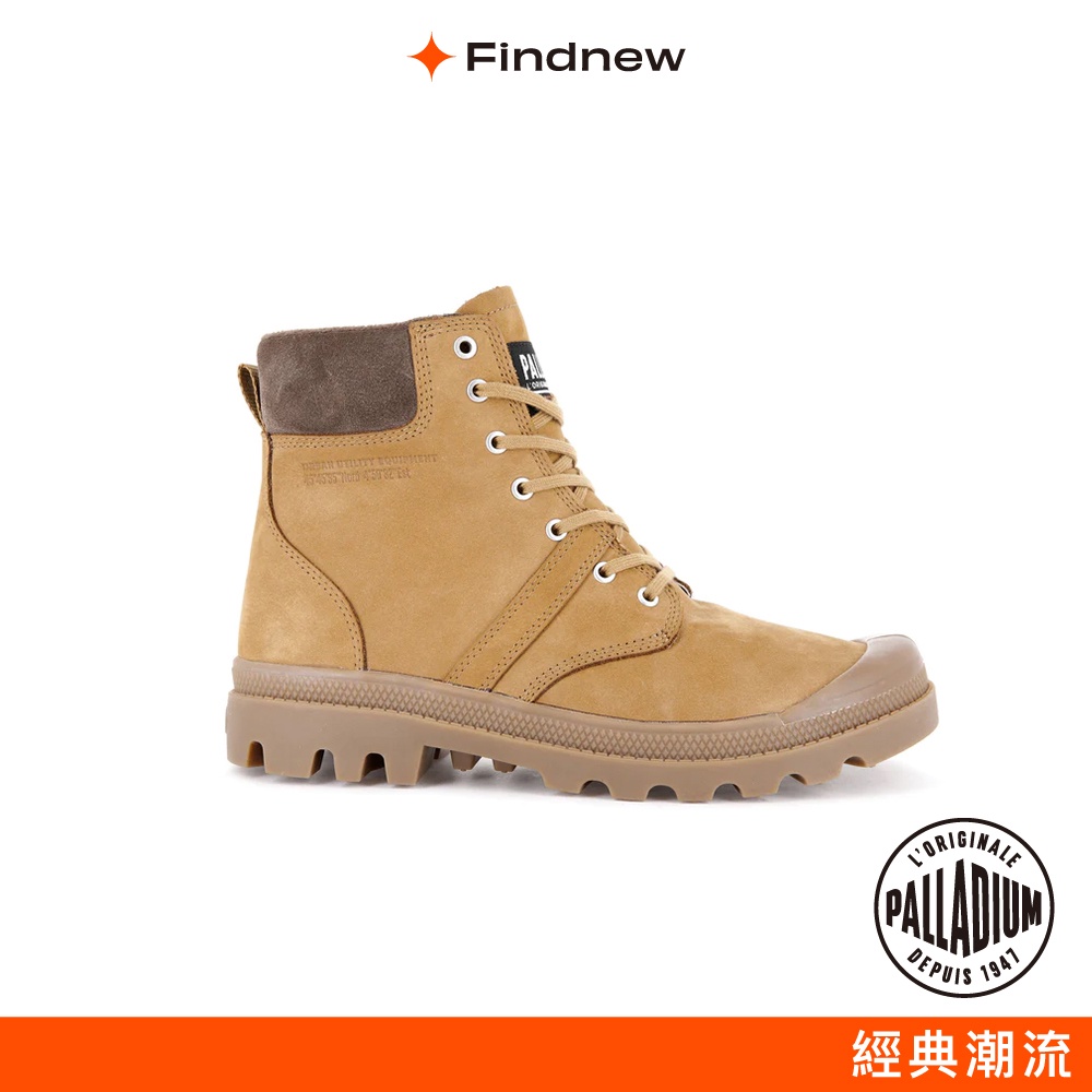 PALLADIUM PALLABROUSSE CUFF WP+橘標防水皮革靴 焦糖男女共款77982【Findnew】