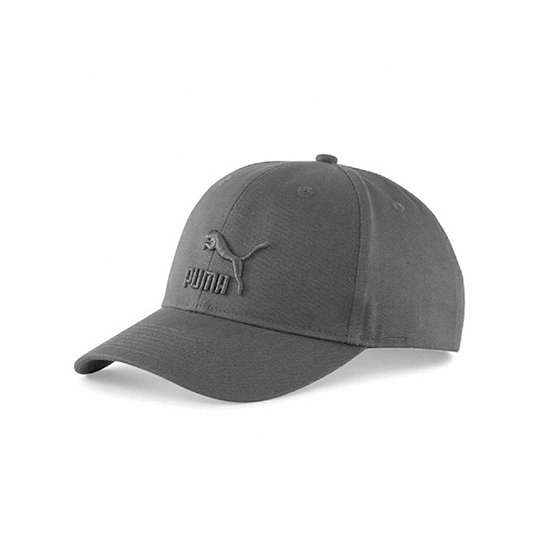 【PUMA】彪馬 休閒 流行 棒球帽 刺繡 立體 LOGO 灰 帽子 -02255418