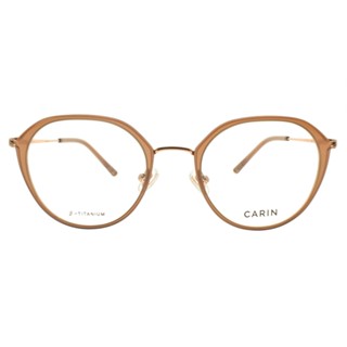CARIN 光學眼鏡 OLSEN P C4 波士頓多邊圓框 眼鏡框 - 金橘眼鏡