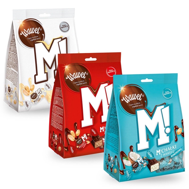 波蘭代購🇵🇱Wawel M!CHALKI花生巧克力