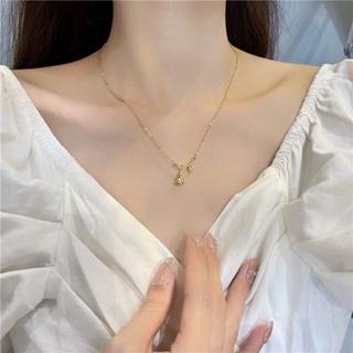 🌈現貨項鍊🌈韓國仙氣少女精緻復古玫瑰花項鍊女小眾設計感ins風鎖骨鏈頸鍊