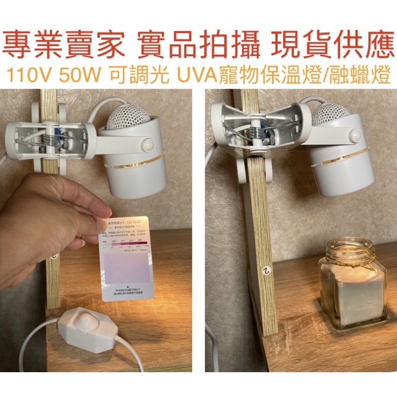 【金光閃閃】寵物 保溫燈 融蠟燈 燈夾 夾燈 UVA 爬蟲燈 烏龜曬背燈 鹵素燈泡 取暖燈 香氛燈 加熱燈 陸龜 澤龜