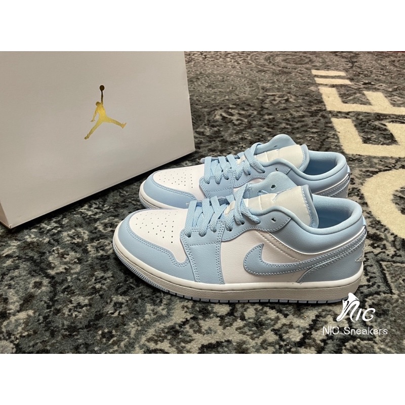 ✤ NIC_Sneakers ✤ Air Jordan 1 Low Aluminum 北卡藍 女鞋 DC0774-141