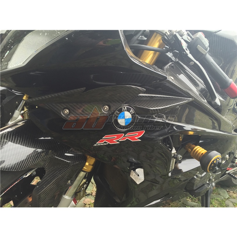 （全台可安裝）09 14BMW寶馬HP4 S1000RR 碳纖維 改裝 兩側鯊魚鰭定風翼導流蓋板