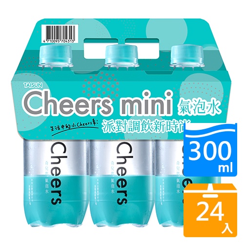 Cheers氣泡水300ML x24入/箱【愛買】