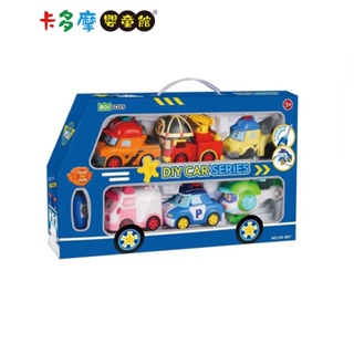 【POLI 波力】救援小英雄拼裝車6款套組 玩具禮盒 車車禮盒 春節禮盒 救援小英雄 適齡3歲+｜卡多摩